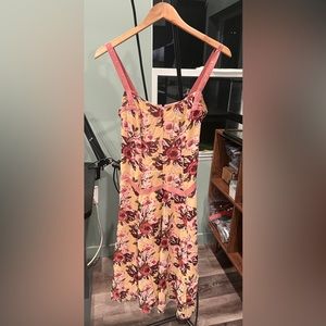 Nicole miller silk floral dress